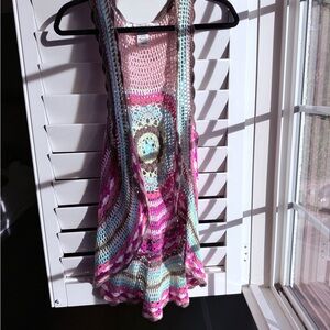 American Rag Multicolor Crochet Top